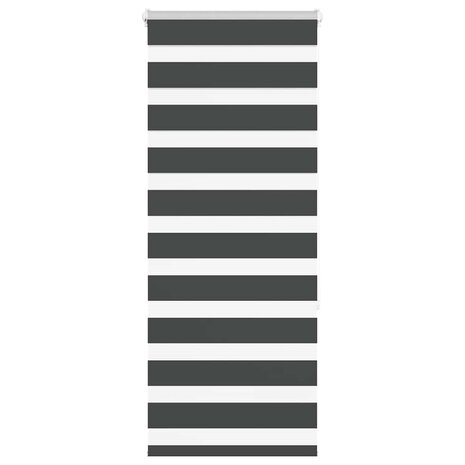 Zebra rolgordijn 55x150 cm stofbreedte 50,9 cm zwart 1