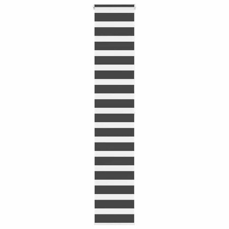 Zebra rolgordijn 50x200 cm stofbreedte 45,9cm zwart 1