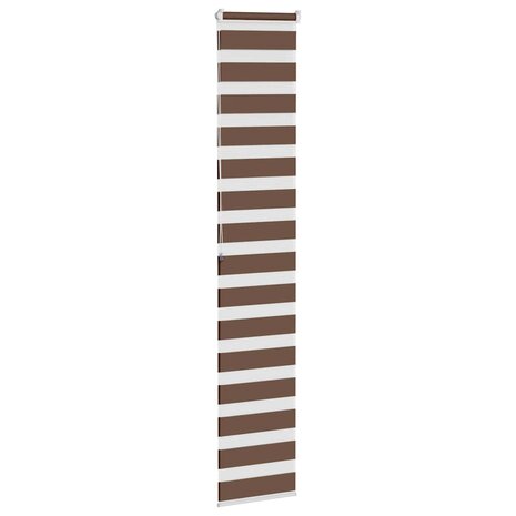 Zebra rolgordijn 40x200 cm stofbreedte 35,9 cm polyester bruin 4