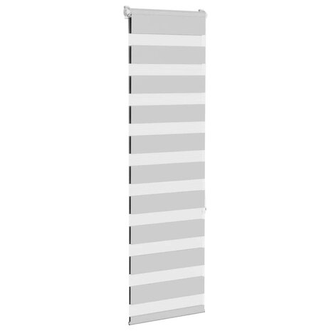 Zebra rolgordijn 40x150 cm stofbreedte 35,9 cm lichtgrijs 3