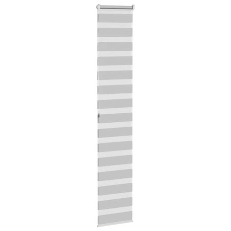 Zebra rolgordijn 50x200 cm stofbreedte 45,9cm lichtgrijs 4