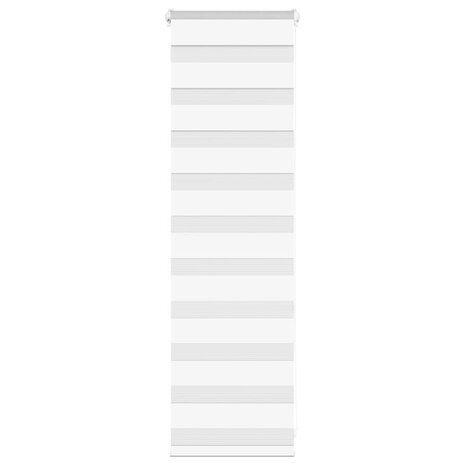 Zebra rolgordijn 45x100 cm stofbreedte 40,9 cm polyester wit 1