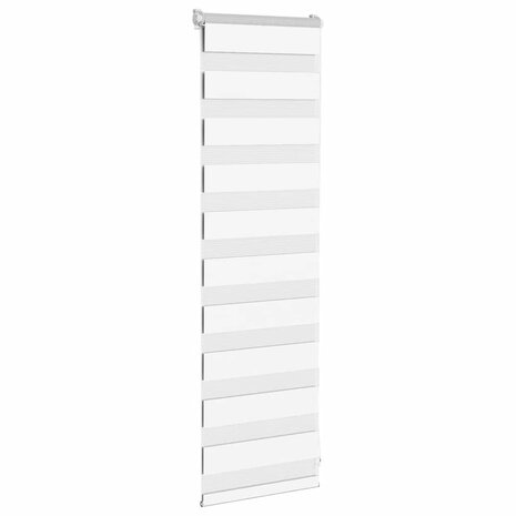 Zebra rolgordijn 45x100 cm stofbreedte 40,9 cm polyester wit 3
