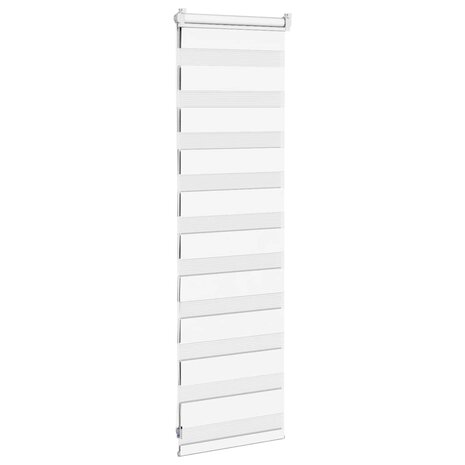 Zebra rolgordijn 45x100 cm stofbreedte 40,9 cm polyester wit 4