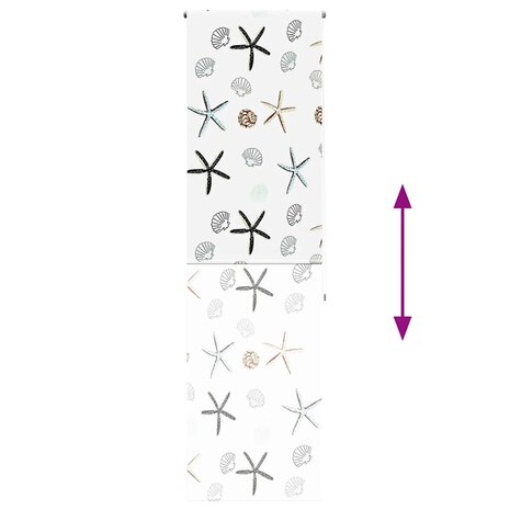 Doucherolgordijn 70x240 cm stofbreedte 66 cm 5