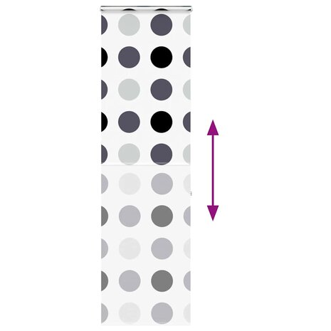 Doucherolgordijn met cassette 60x240 cm stofbreedte 56 cm 5