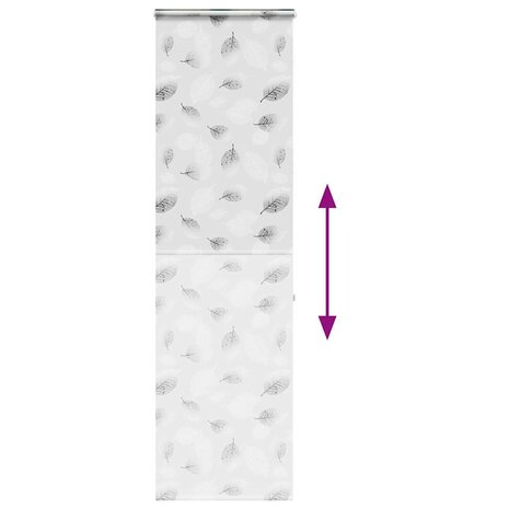 Doucherolgordijn met cassette 70x240 cm stofbreedte 66 cm 5