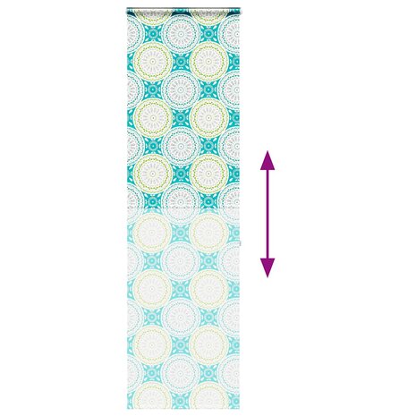 Doucherolgordijn met cassette 70x240 cm stofbreedte 66 cm 5