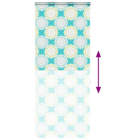 Doucherolgordijn met cassette 110x240 cm stofbreedte 106 cm 5