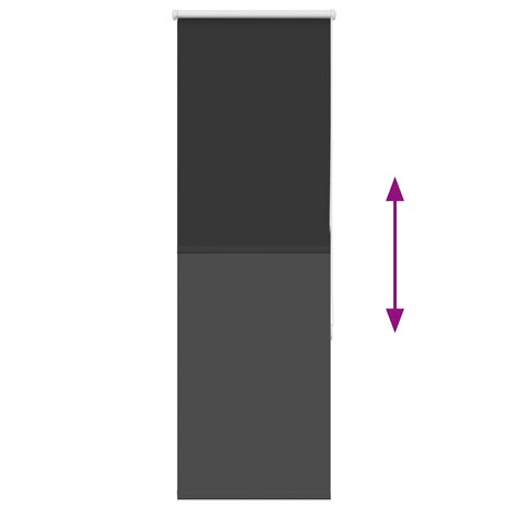 Rolgordijn verduisterend 55x150cm stofbreedte 50,7 cm polyester 5