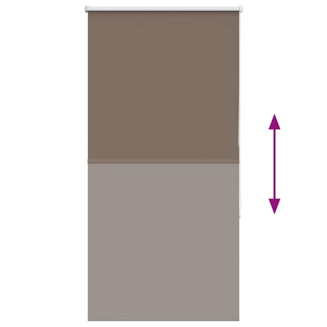Rolgordijn verduisterend koffie 65x130 cm stofbreedte 60,7 cm 5