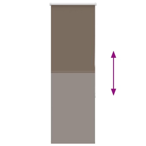 Rolgordijn verduisterend koffie 55x150 cm stofbreedte 50,7 cm 5