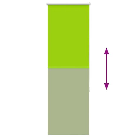 Rolgordijn verduisterend 50x130cm stofbreedte 45,7 cm polyester 9
