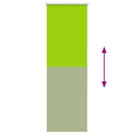 Rolgordijn verduisterend 45x175cm stofbreedte 40,7 cm polyester 9