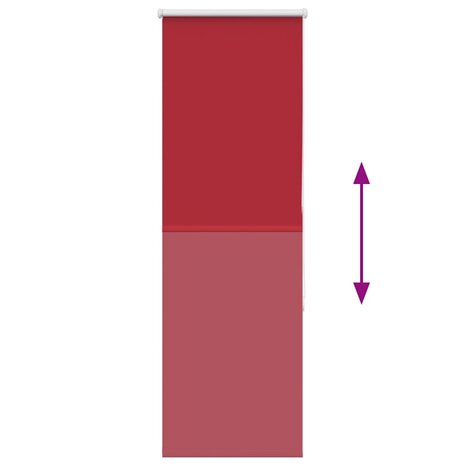 Rolgordijn 40x130 cm stof verduisterend rood Stofbreedte 35,7cm 5