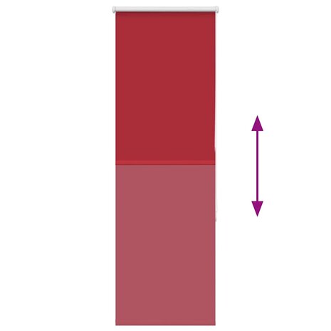 Rolgordijn 45x150 cm verduisterend rood Stofbreedte 40,7 cm 5