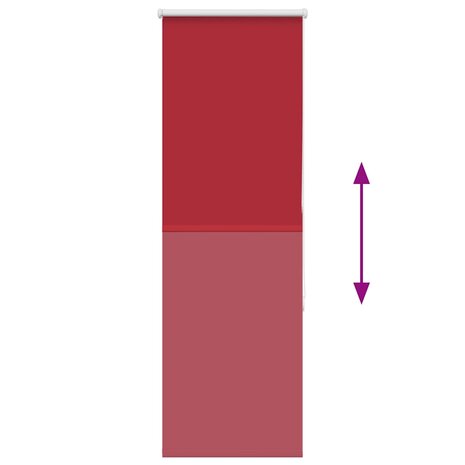Rolgordijn 40x175 cm stof verduisterend rood Stofbreedte 35,7cm 5