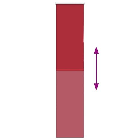 Rolgordijn verduisterend rood 40x210 cm stofbreedte 35,7 cm 9