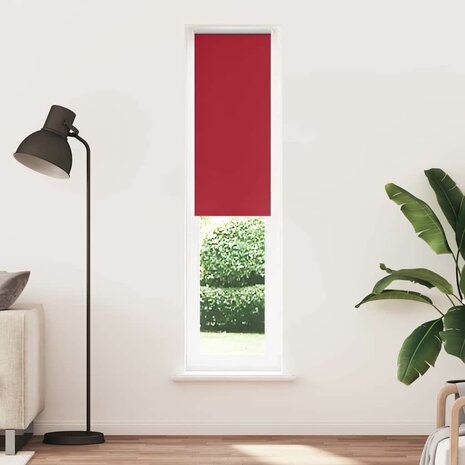 Rolgordijn 45x210 cm stof verduisterend rood Stofbreedte 40,7cm 1