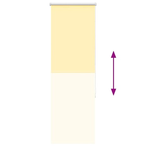 Rolgordijn 40x150 cm verduisterend stofbreedte 35,7cm geel 9