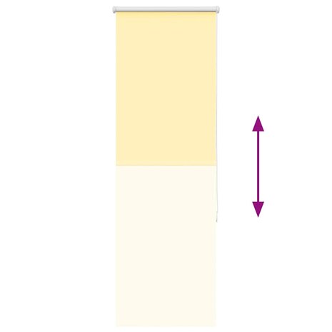 Rolgordijn 55x150 cm verduisterend stofbreedte 50,7cm geel 9