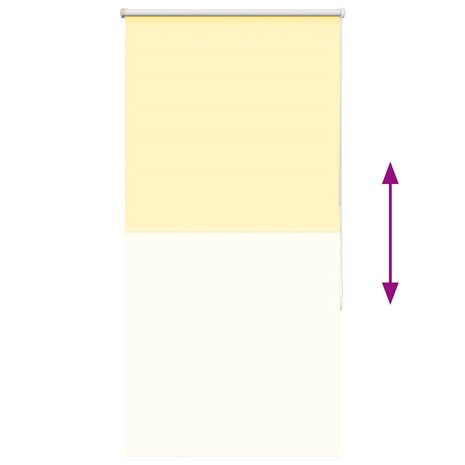 Rolgordijn verduisterend 65x175 cm stofbreedte 60,7cm geel 9