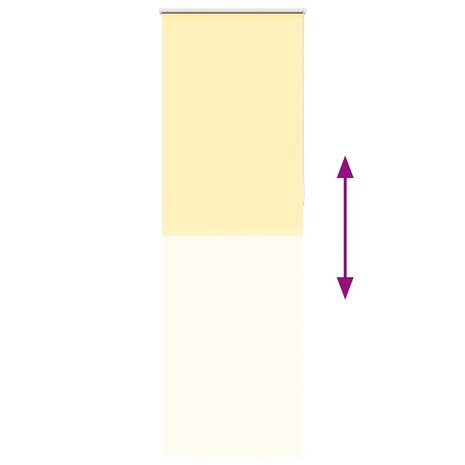 Rolgordijn verduisterend 85x230 cm stofbreedte 80,7cm geel 9