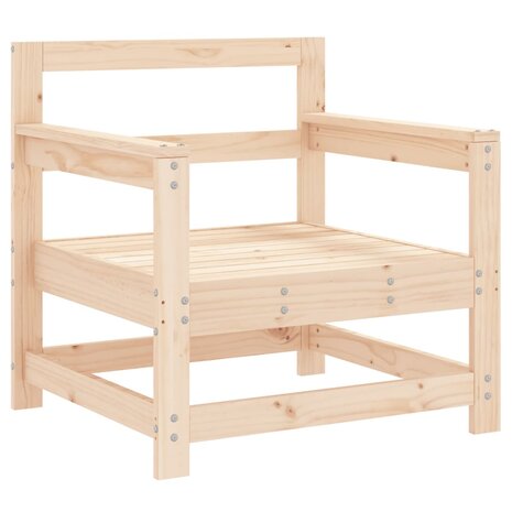 Tuinstoelen 2 st massief grenenhout 3