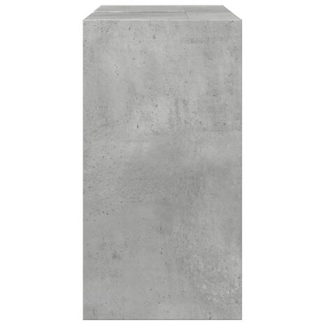 Wastafelkast 63x29x55 cm bewerkt hout betongrijs 6