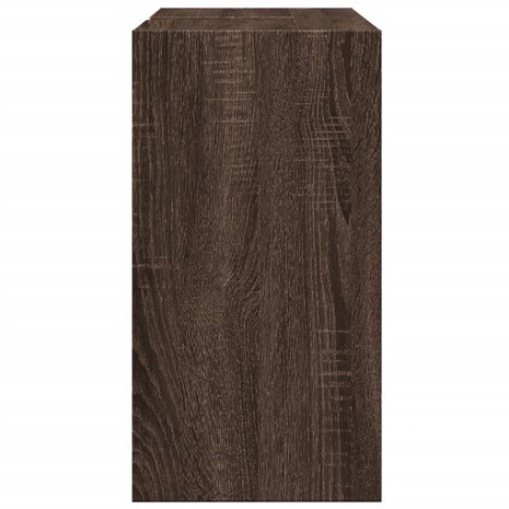 Wastafelkast 63x29x55 cm bewerkt hout bruin eikenkleurigig 6