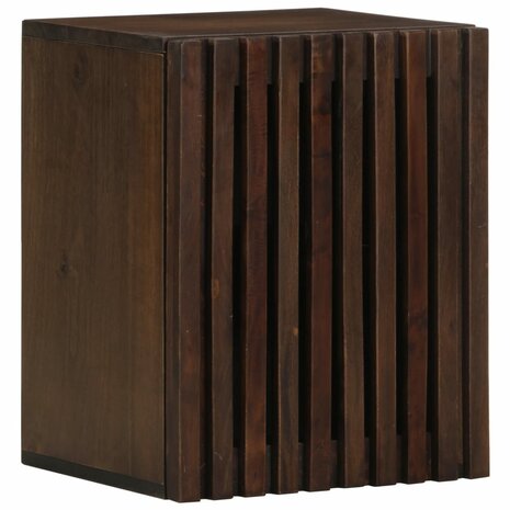 Badkamerwandkast 38x34x48 cm massief mangohout bruin 1