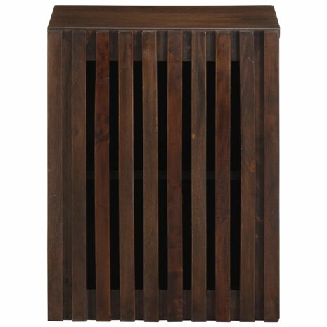 Badkamerwandkast 38x34x48 cm massief mangohout bruin 3