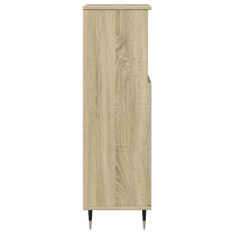 Badkamerkast 30x30x100 cm bewerkt hout sonoma eikenkleurig 5