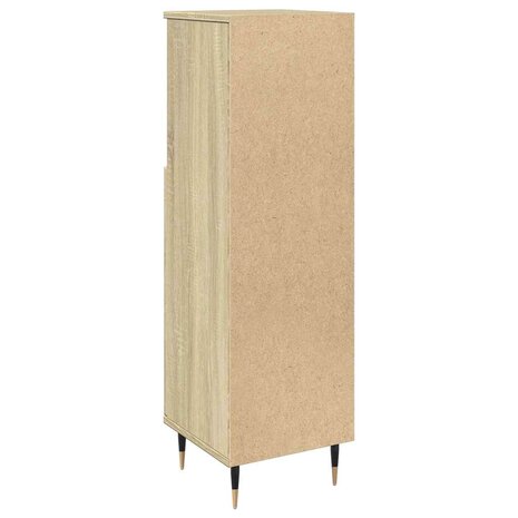 Badkamerkast 30x30x100 cm bewerkt hout sonoma eikenkleurig 6