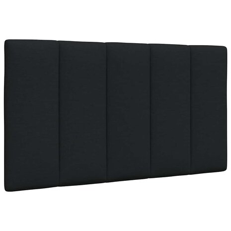 Hoofdbordkussen "Hanko" 80 cm stof zwart 1