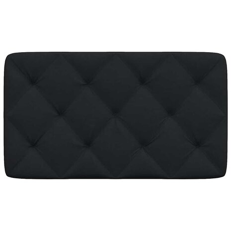 Hoofdbordkussen 90 cm stof zwart 4