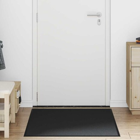 Deurmat 80x120 cm zwart 2