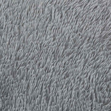 Hoogpolig vloerkleed NAVARRA 80x150 cm polyester zilvergrijs 9