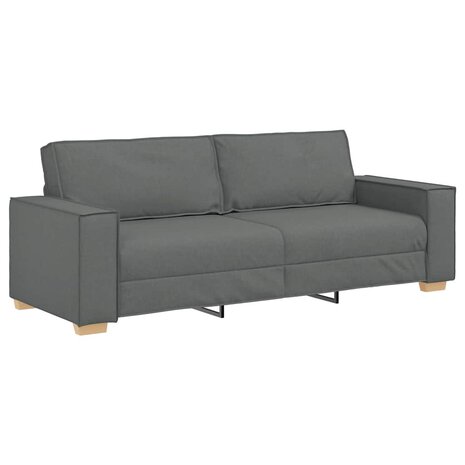 3-zitsbank Donkergrijs 180 cm Stof 2