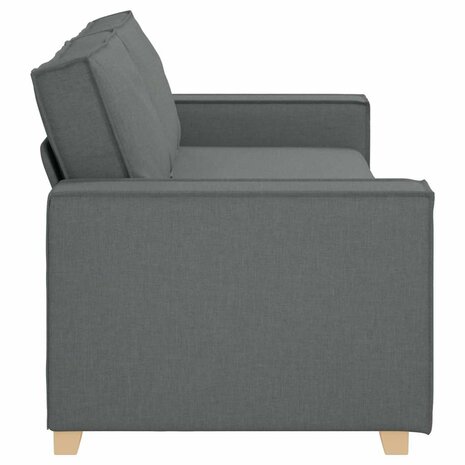 3-zitsbank Donkergrijs 180 cm Stof 5