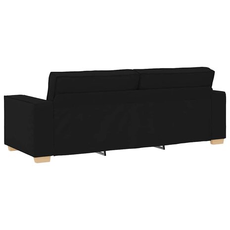 3-zitsbank Zwart 180 cm Stof 6