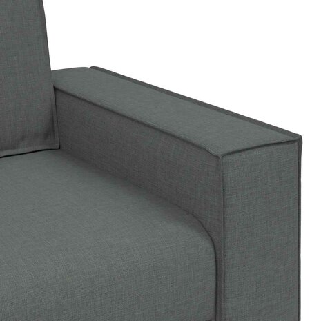 2-zitsbank Donkergrijs 140 cm Stof 7