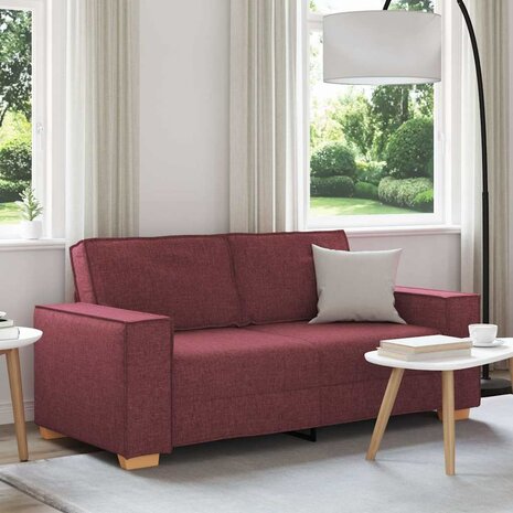 2-zitsbank Wijnrood 140 cm Stof 1