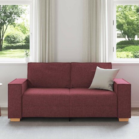 2-zitsbank Wijnrood 140 cm Stof 3