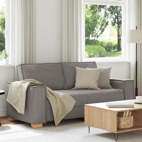 2-zitsbank Taupe 140 cm Stof 1