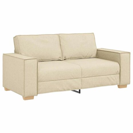 2-zitsbank Crème 140 cm Stof 2
