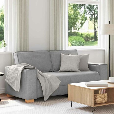 2-zitsbank Wolk Grijs 140 cm Stof 1