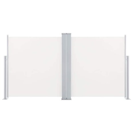 Windscherm uittrekbaar 100x600 cm crème 3