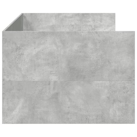 Slaapbank met lades zonder matras 90x190 cm betongrijs 5