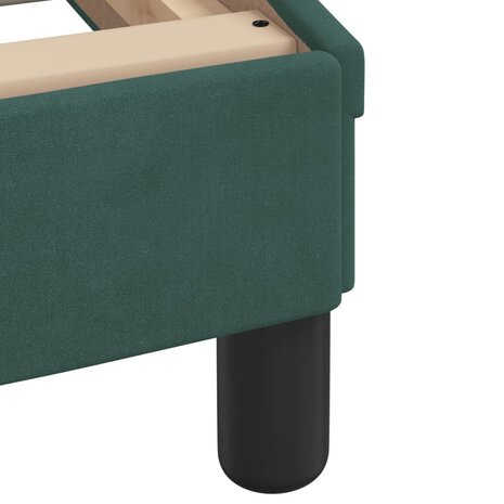 Bed met matras "Dover" fluweel donkergroen 80x200 cm 6